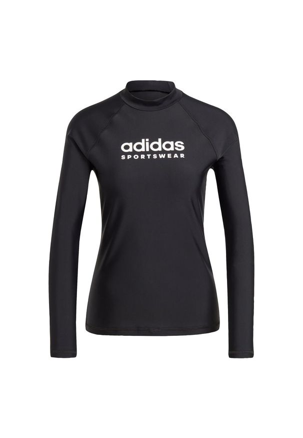 Adidas - Koszulka Long Sleeve Rash Guard. Kolor: czarny. Materiał: materiał