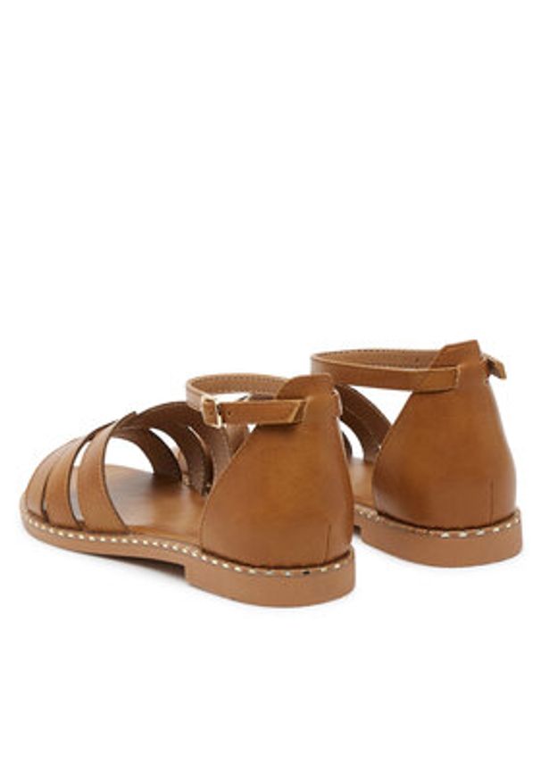 Clara Barson Sandały WS2607-02 Brązowy. Kolor: brązowy. Materiał: materiał, syntetyk