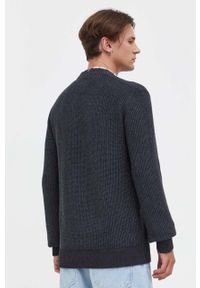 Tommy Jeans sweter bawełniany kolor czarny. Kolor: czarny. Materiał: bawełna. Wzór: aplikacja. Styl: klasyczny #2