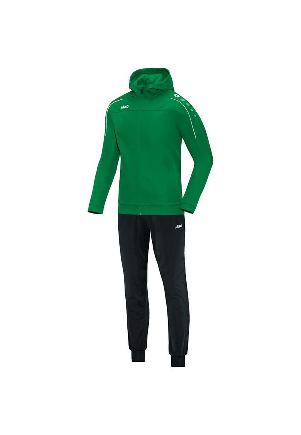 Dres Jako Polyester. Kolor: zielony. Materiał: dresówka