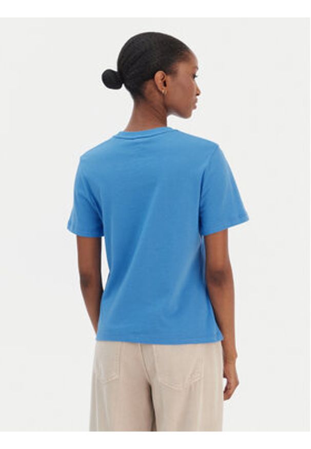 TOMMY HILFIGER - Tommy Hilfiger T-Shirt Logo WW0WW40276 Niebieski Regular Fit. Kolor: niebieski. Materiał: bawełna