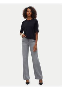 Vero Moda Sweter Silje 10320460 Czarny Oversize. Kolor: czarny. Materiał: wiskoza #4