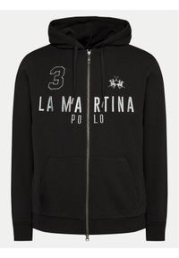 La Martina Bluza YMF305 FP568 Czarny Regular Fit. Kolor: czarny. Materiał: bawełna #1