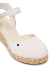 TOMMY HILFIGER - Tommy Hilfiger Espadryle Mid Wedge Espad Closed Toe FW0FW09233 Écru. Materiał: materiał #5
