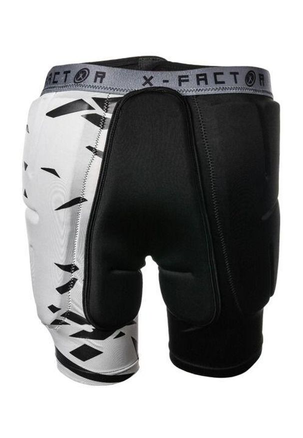 X-FACTOR - Spodenki ochronne rowerowe unisex X-Factor Mega II. Kolor: beżowy, czarny, wielokolorowy. Długość: krótkie. Sezon: lato. Sport: snowboard, narciarstwo