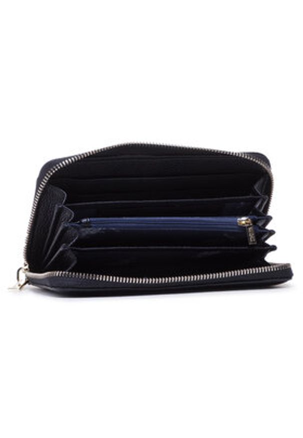 U.S. Polo Assn. Duży Portfel Damski Stanford L Zip Wallet BEUSS5184WVP000 Czarny. Kolor: czarny. Materiał: skóra