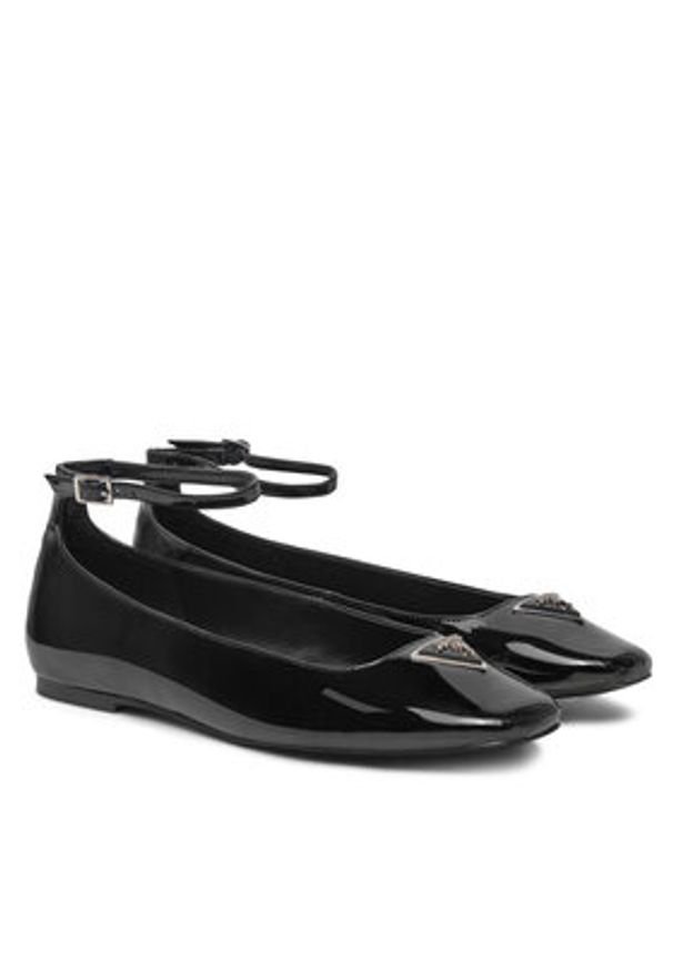 Guess Baleriny FLPLVV PAT02 Czarny. Kolor: czarny. Materiał: materiał