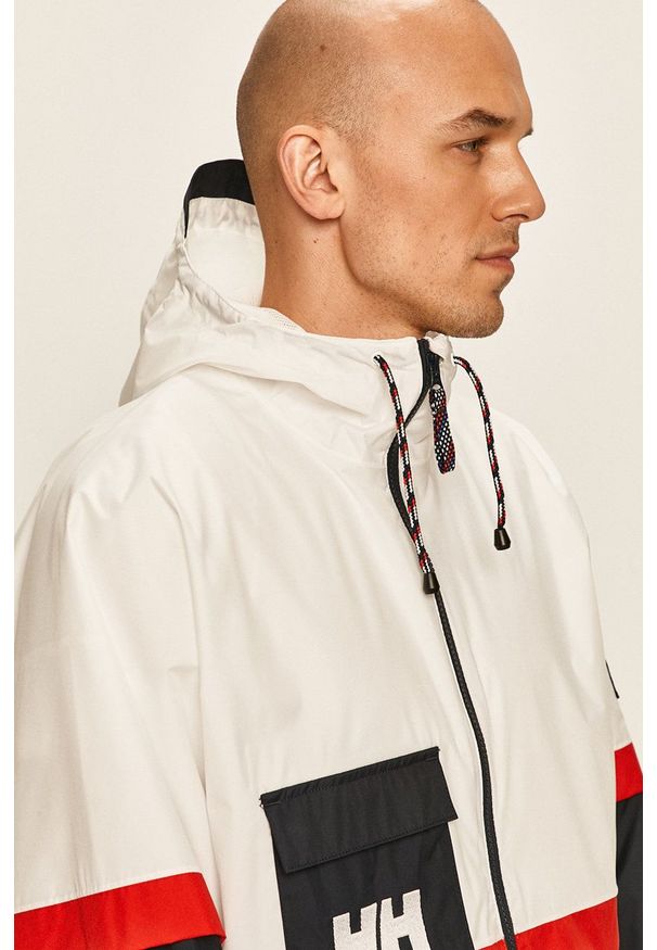 Helly Hansen - Kurtka przeciwdeszczowa. Kolor: biały. Materiał: materiał