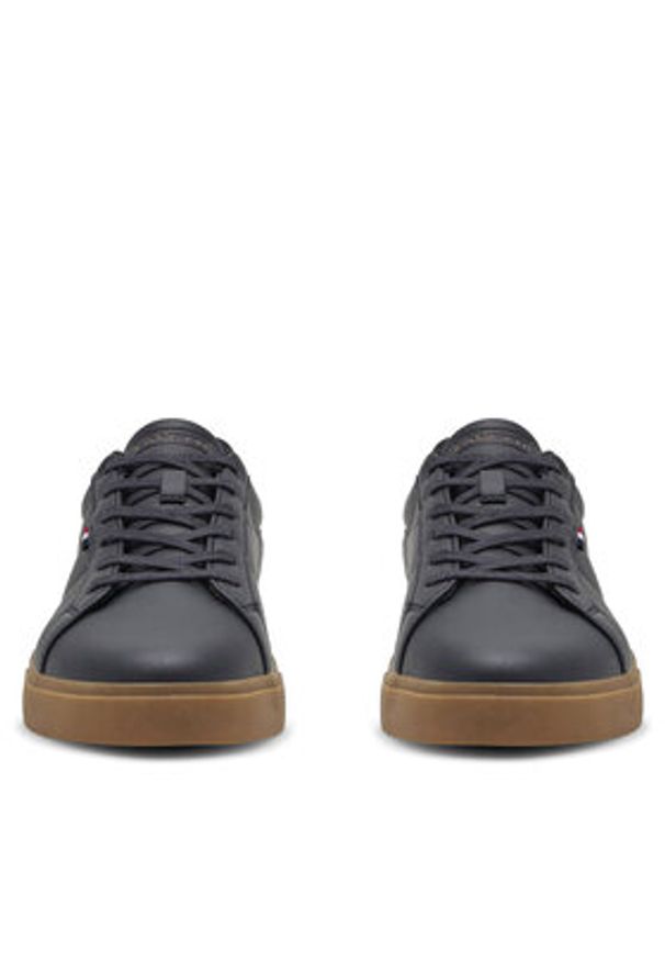 Lanetti Sneakersy MP07-11664-07 Granatowy. Kolor: niebieski. Materiał: skóra