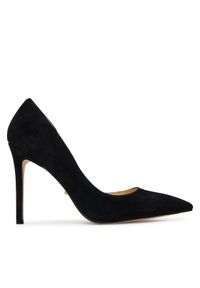 DeeZee Szpilki DZ-09A Czarny. Kolor: czarny. Materiał: skóra, zamsz. Obcas: na szpilce #1