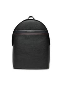 TOMMY HILFIGER - Tommy Hilfiger Plecak Th Corp Dome Backpack AM0AM13070 Czarny. Kolor: czarny. Materiał: skóra