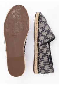 Espadryle męskie szare Karl Lagerfeld KAMINO Monogram Slip On. Zapięcie: bez zapięcia. Kolor: szary. Styl: rockowy, klasyczny #2