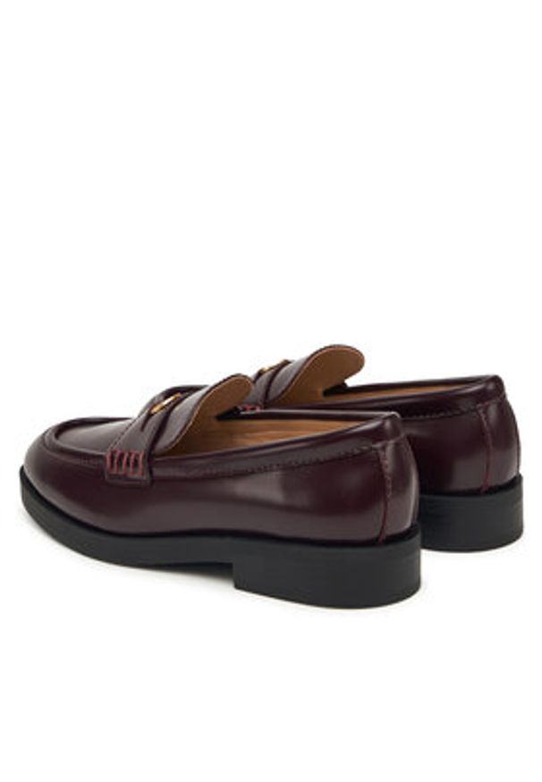 Liu Jo Lordsy Preppy 01 SF5129 PX362 Bordowy. Kolor: czerwony. Materiał: skóra