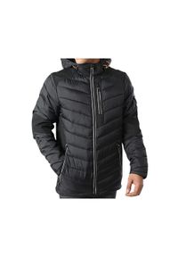 Kurtka zimowa męska Geographical Norway Deyal. Kolor: czarny. Materiał: poliester. Sezon: zima. Sport: turystyka piesza