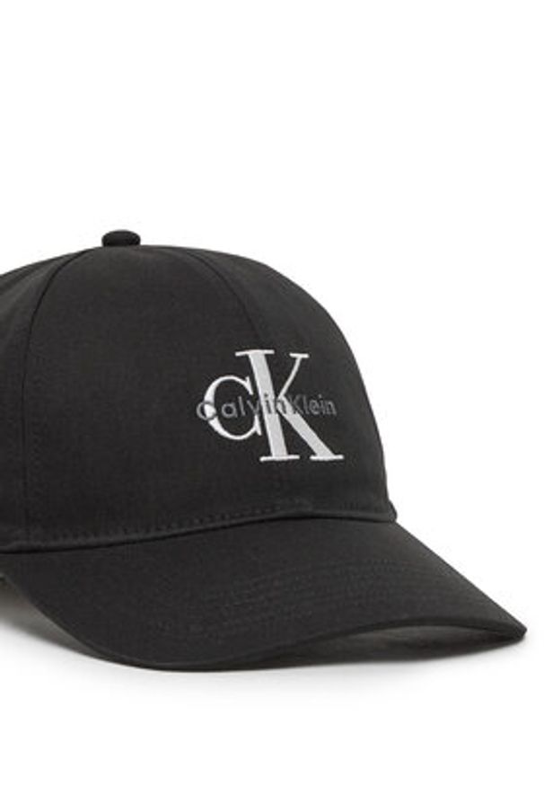Calvin Klein Jeans Czapka z daszkiem LV04G5004G Czarny. Kolor: czarny. Materiał: bawełna, materiał