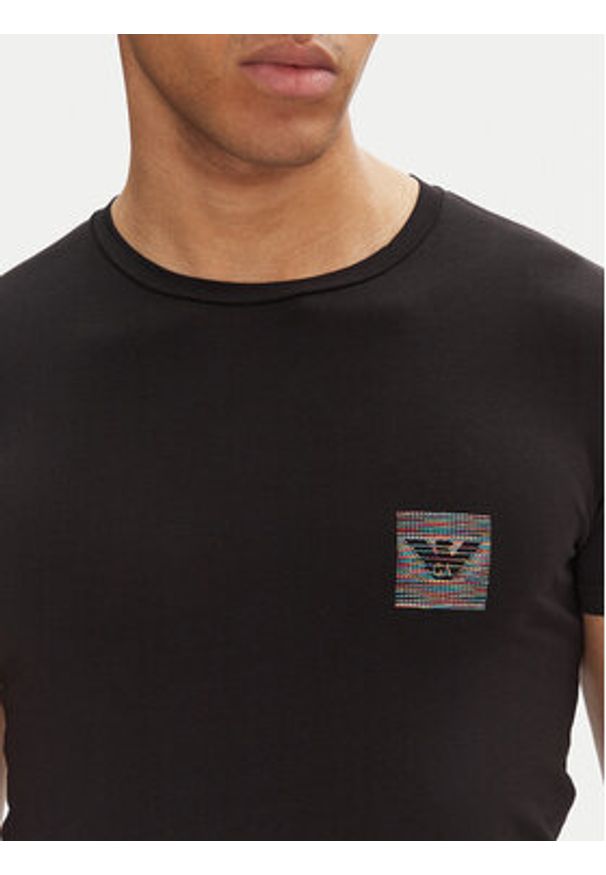 Emporio Armani Underwear T-Shirt EM000375 AF10798 UC001 Czarny Slim Fit. Kolor: czarny. Materiał: bawełna
