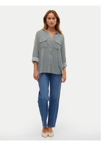 Vero Moda Koszula Bumpy 10275283 Zielony Regular Fit. Kolor: zielony. Materiał: wiskoza #4