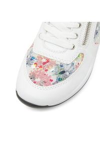 Rieker Sneakersy N1112-90 Biały. Kolor: biały. Materiał: skóra #7