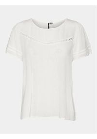 Vero Moda Bluzka Menny 10303665 Biały Regular Fit. Kolor: biały. Materiał: wiskoza #2