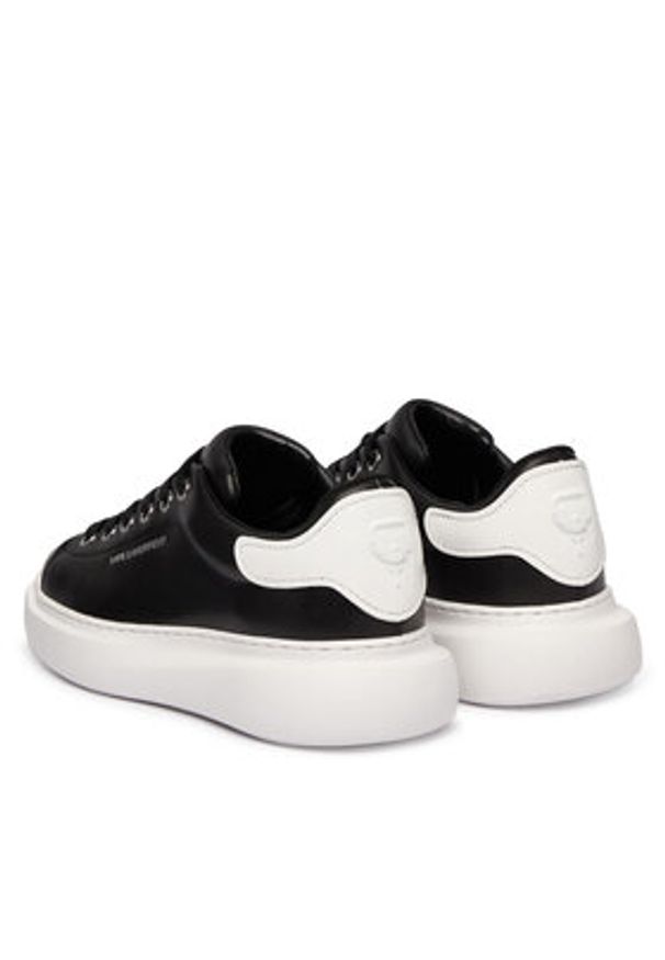 Karl Lagerfeld - KARL LAGERFELD Sneakersy Kore KL66525 Czarny. Kolor: czarny. Materiał: skóra