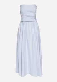 Born2be - Niebieska Sukienka z Bawełny Typu Bodycon Filarose. Okazja: na co dzień, na imprezę, na randkę. Kolor: niebieski. Materiał: bawełna. Typ sukienki: bodycon. Styl: klasyczny, elegancki, casual