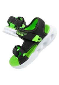 skechers - Buty do chodzenia dla dzieci Skechers 401673LBKLM. Zapięcie: rzepy. Kolor: zielony, wielokolorowy. Materiał: tkanina