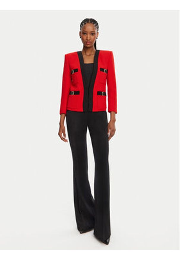 Balmain Spodnie materiałowe DF1PO104WC09 Czarny Regular Fit. Kolor: czarny. Materiał: wełna
