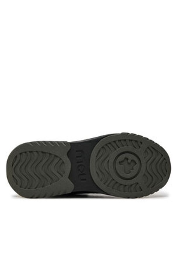 Mou Śniegowce Eskimo Jogger Glitter FW421001A Czarny. Kolor: czarny. Materiał: skóra, zamsz