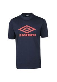 Koszulka sportowa męska Umbro Diamond Logo Tee. Kolor: niebieski. Materiał: bawełna. Długość rękawa: krótki rękaw. Długość: krótkie #1