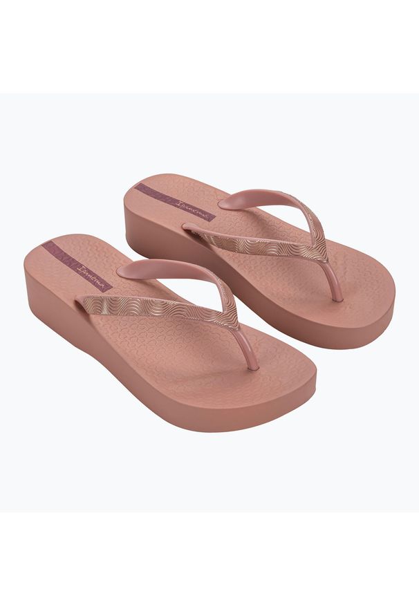 Japonki damskie Ipanema Mesh X Plat. Kolor: różowy. Materiał: mesh