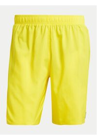 Adidas - adidas Szorty kąpielowe Solid CLX IR6218 Żółty Regular Fit. Kolor: żółty. Materiał: syntetyk #6