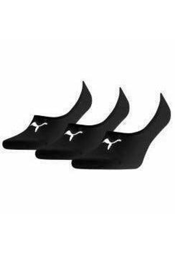 Skarpety Puma Footie 3 Pack, Dla obu płci. Kolor: czarny. Materiał: materiał, bawełna. Sport: turystyka piesza, kolarstwo