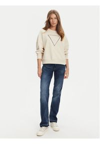 Guess Bluza W5YQ04 KC8I0 Beżowy Regular Fit. Kolor: beżowy. Materiał: bawełna #5