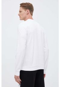 EA7 Emporio Armani bluza bawełniana męska kolor biały z nadrukiem. Kolor: biały. Materiał: bawełna. Wzór: nadruk. Styl: klasyczny #3