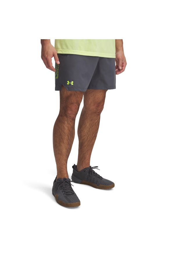 Spodenki Under Armour Vanish Woven 6In Graphic Sts Dorosłych. Kolor: szary. Długość: krótkie. Sport: fitness