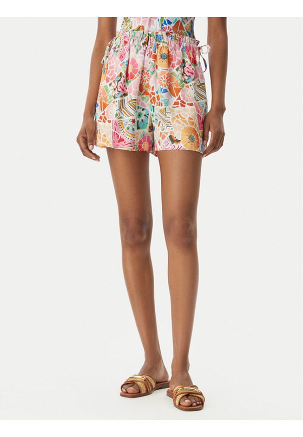 Seafolly Szorty materiałowe Beach Bohème 55774-SH Kolorowy Regular Fit. Materiał: wiskoza. Wzór: kolorowy