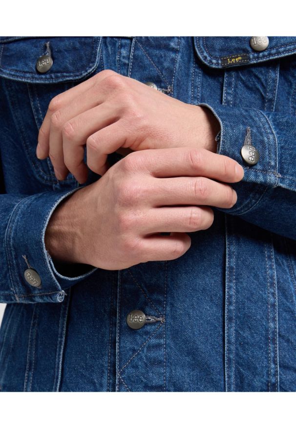 Lee - MESKA KURTKA JEANSOWA LEE RELAXED RIDER JACKET REACH 112371312. Materiał: jeans