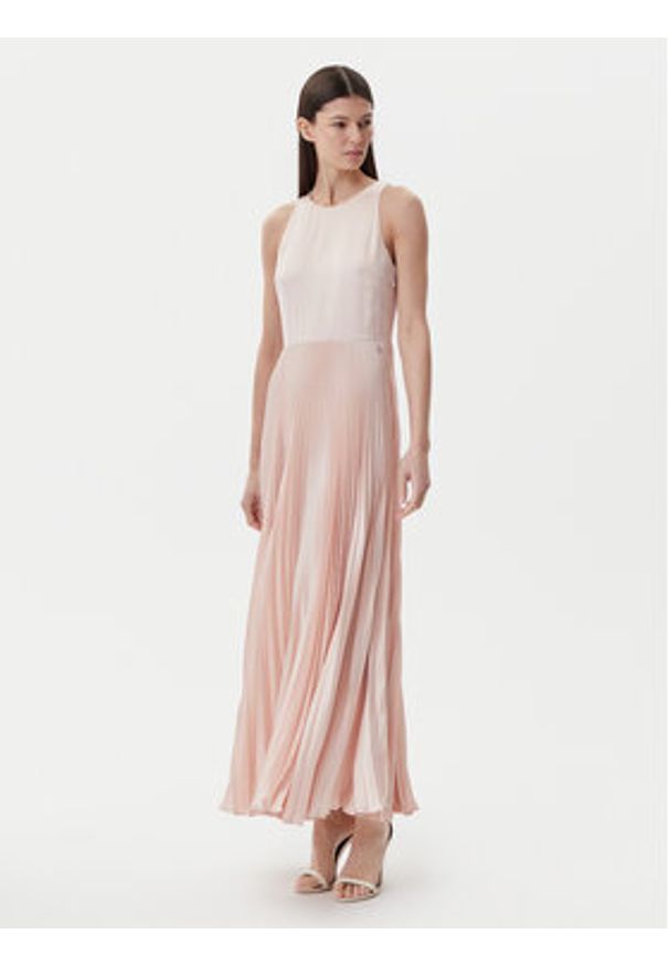 BOSS Sukienka koktajlowa C_Daliana 50541062 Różowy Regular Fit. Kolor: różowy. Materiał: syntetyk. Styl: wizytowy