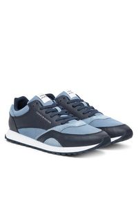 TOMMY HILFIGER - Tommy Hilfiger Sneakersy New Runner Eva Mix FM0FM05522 Niebieski. Kolor: niebieski. Materiał: skóra