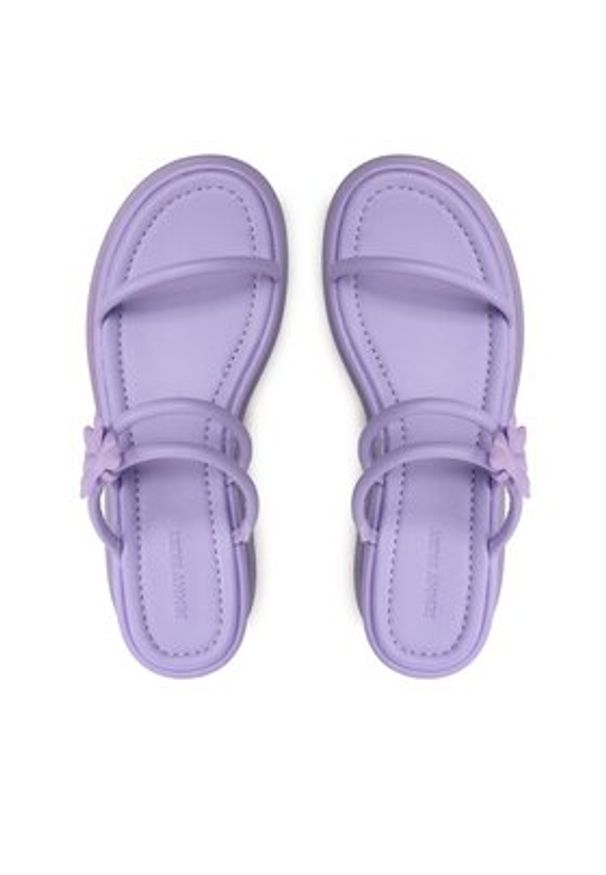 Jenny Fairy Klapki WS6083-04 Fioletowy. Kolor: fioletowy. Materiał: skóra