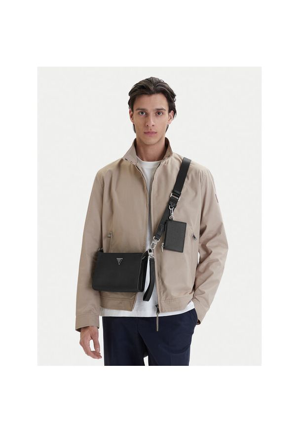 Saszetka Guess. Kolor: czarny