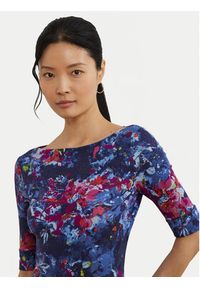 Lauren Ralph Lauren - LAUREN RALPH LAUREN Bluzka 200971065001 Granatowy Slim Fit. Kolor: niebieski. Materiał: bawełna
