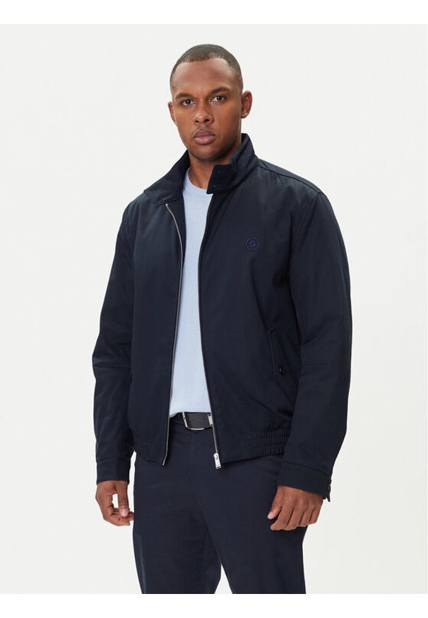 BOSS Kurtka przejściowa H Coiner 50543184 Granatowy Regular Fit. Kolor: niebieski. Materiał: bawełna