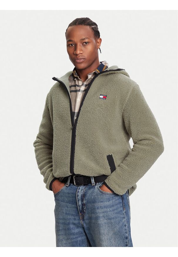 Tommy Jeans Polar DM0DM19224 Zielony Regular Fit. Kolor: zielony. Materiał: syntetyk