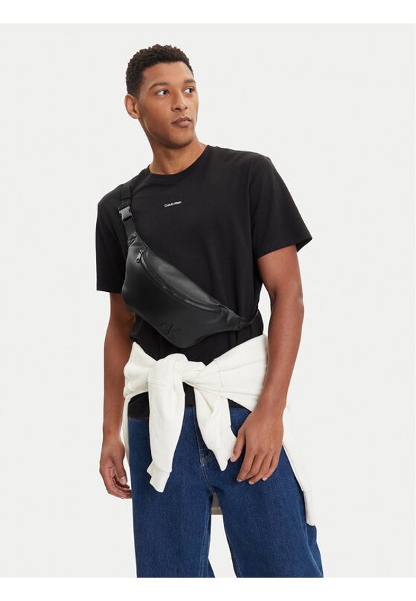 Calvin Klein Nerka Ck Waistbag LV04D3249G Czarny. Kolor: czarny. Materiał: skóra