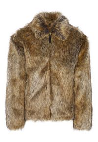 Hugo - HUGO Futro Bryan2541 50546592 Brązowy Relaxed Fit. Kolor: brązowy. Materiał: syntetyk