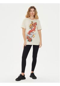Brave Soul T-Shirt MTS-149LENNON Écru Straight Fit. Materiał: bawełna