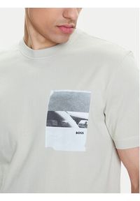 BOSS T-Shirt Te_Container 50546920 Beżowy Regular Fit. Kolor: beżowy. Materiał: bawełna #2