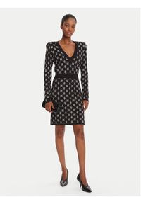 Gaudi Sukienka dzianinowa 521FD13005 Czarny Regular Fit. Kolor: czarny. Materiał: syntetyk #2