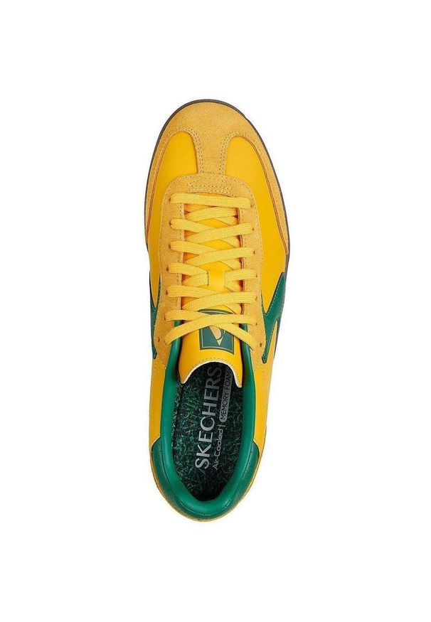 skechers - Adidasy Skechers Hotshot - Roaver, Mężczyźni. Kolor: żółty. Materiał: skóra ekologiczna, materiał. Sport: fitness